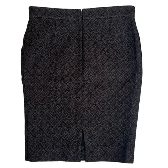 Celine Pencil Skirt Phoebe Philo Collection Black Tonal Matelasse Textured Small - Picture 8 of 12